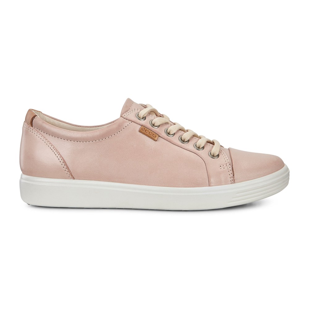 Womens Sneakers - ECCO Soft 7 - Pink - 2537LDOTZ